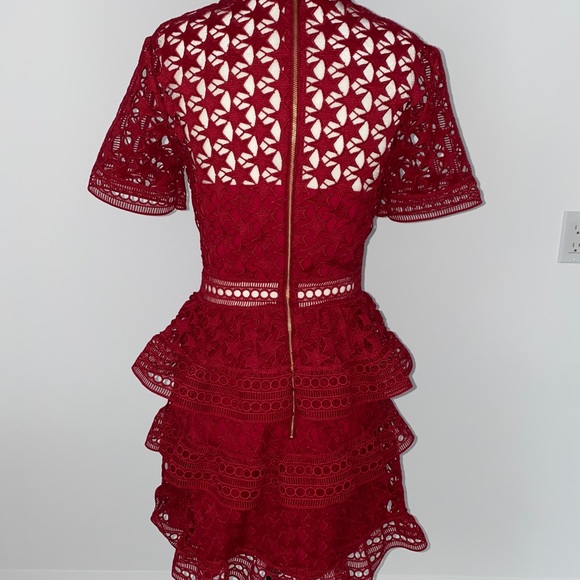 SELF-PORTRAIT Guipure Star Lace Dress - Picture 5 of 8